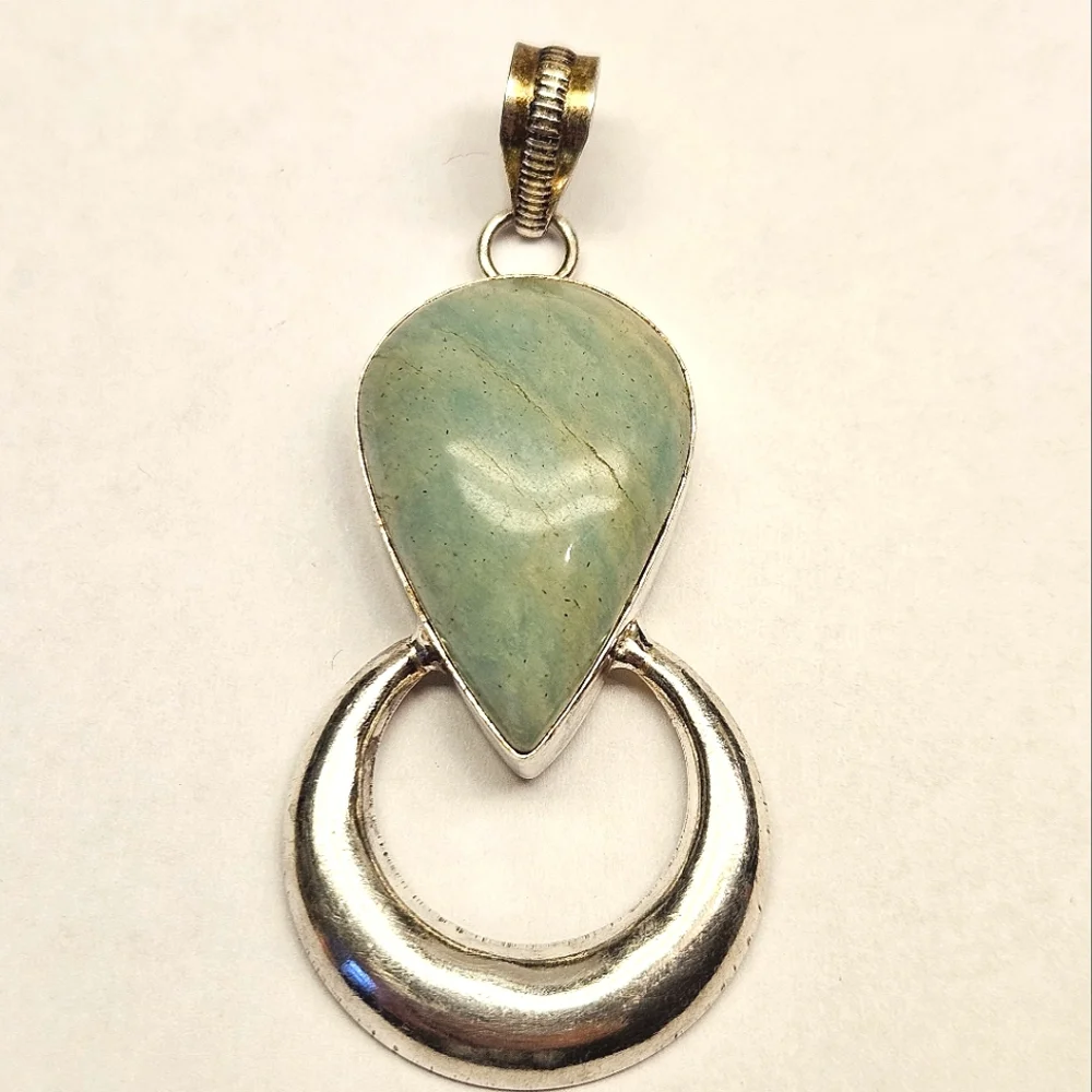Amazonite Sterling Silver Pendant